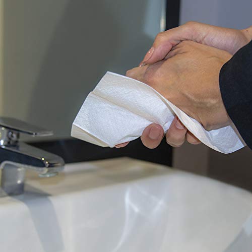 AmazonCommercial Singlefold (V-Fold / ZZ-Fold) Paper Hand Towels, 2-ply Pure Cellulose, 3990 Sheets (15 packs of 266), Sheet Size: 22 x 21 cm, H3 Dispenser Compatible
