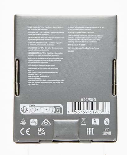 Garmin fēnix 7X PRO SOLAR GPS 51mm Premium Smartwatch, Multisport, Solar Charging, Advanced Training Features, Touchscreen & Buttons, Flash Light, up to 37 days battery, Black