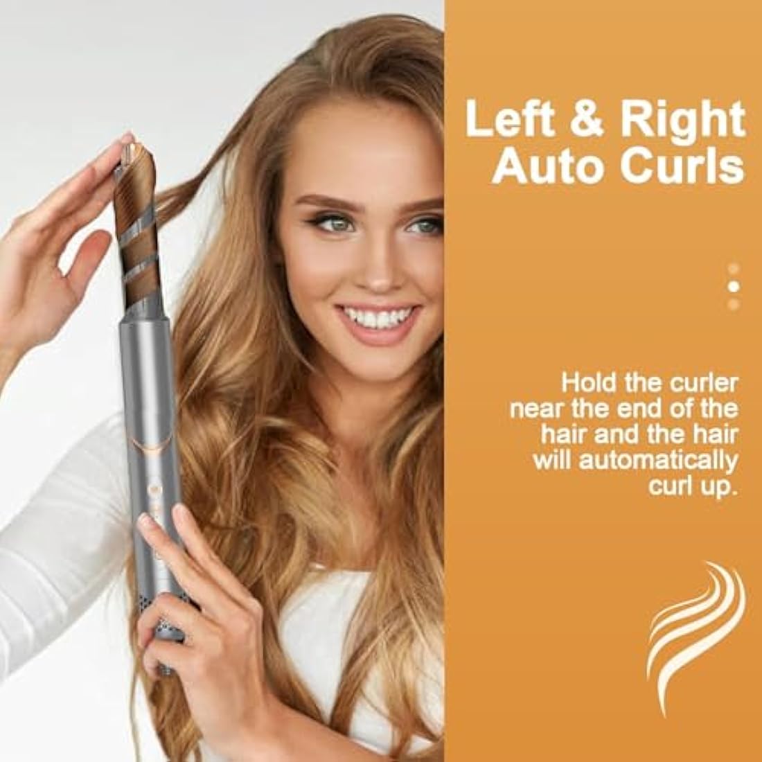 8 in 1 Hair Dryer Brush Set Air Hair Styler Curling Negative Ionic Foldable Hot Air Hair Dryer Brush, Hair Styling Tool for Curling Waves Straightening Volume Blowout Styles