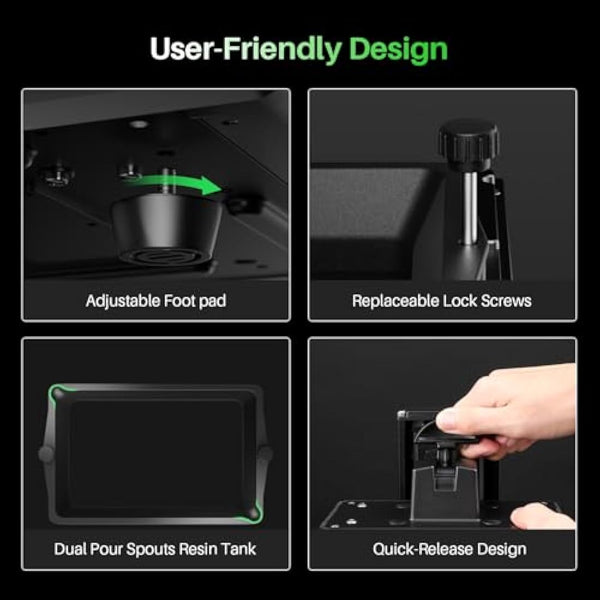 ELEGOO Mars 5 Resin 3D Printer, 4K LCD MSLA Printer Automatic Levelling for Beginning, Desktop 3D Printer with Printing Size of 143.43 x 90 x 150 mm³