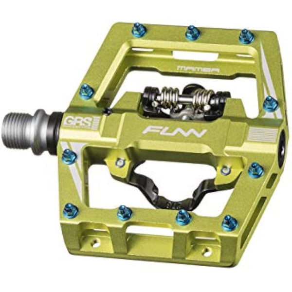 Funn Mamba S MTB Clipless Pedals, Single Sided Clip Mountain Bike Pedals, Compatible with SPD Cleats, 9/16-Inch CrMo Axle Bicycle Pedals for MTB/BMX/Gravel Cycling