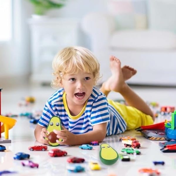 Anboor 2Pcs 4.8 Inches Squishies Avocado Slow Rising Squeeze Toys Kawaii Scented Squishies Fruit Toys Stress Relief for Kids,Party Favors,Birthday Presents