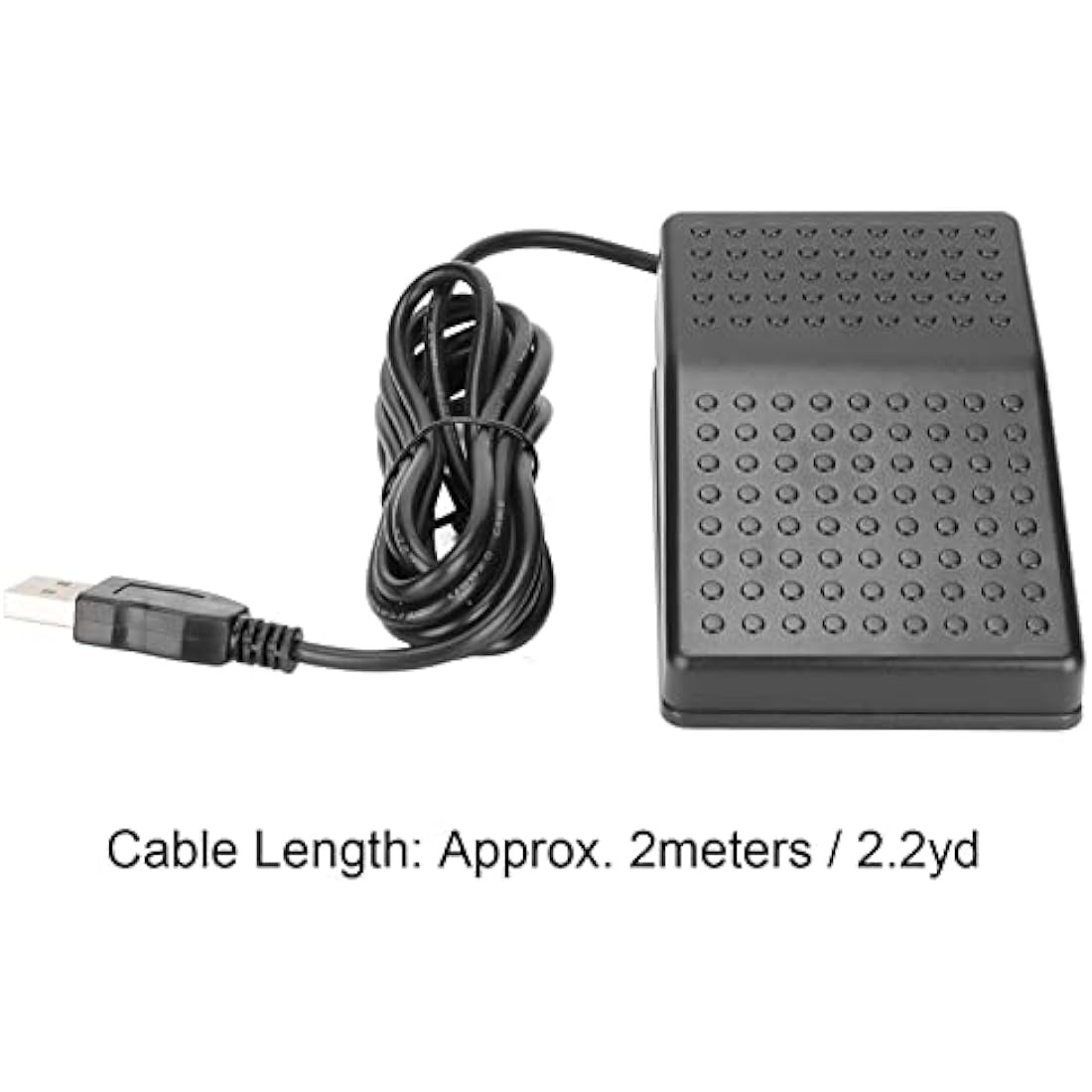 Annadue USB Foot Pedal, Single Pedal Photoelectric Switch Foot Control, One Key Customized Computer Keyboard Action Pedal Programmable Single Foot Switch Pedal for Keyboard Mouse PC Laptop