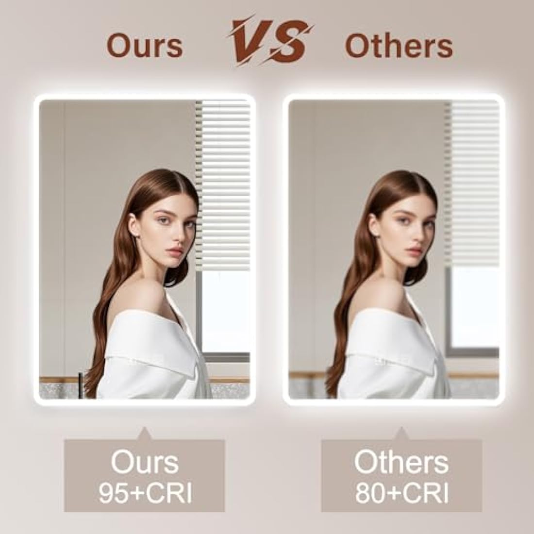 Habison 500 x 700 mm Bluetooth LED Illuminated Bathroom Mirror, Anti-Fog Wall Mirror with Lighting with Touch Switch, Bluetooth Speaker, 3 Colours Temperature, Adjustable Brightness