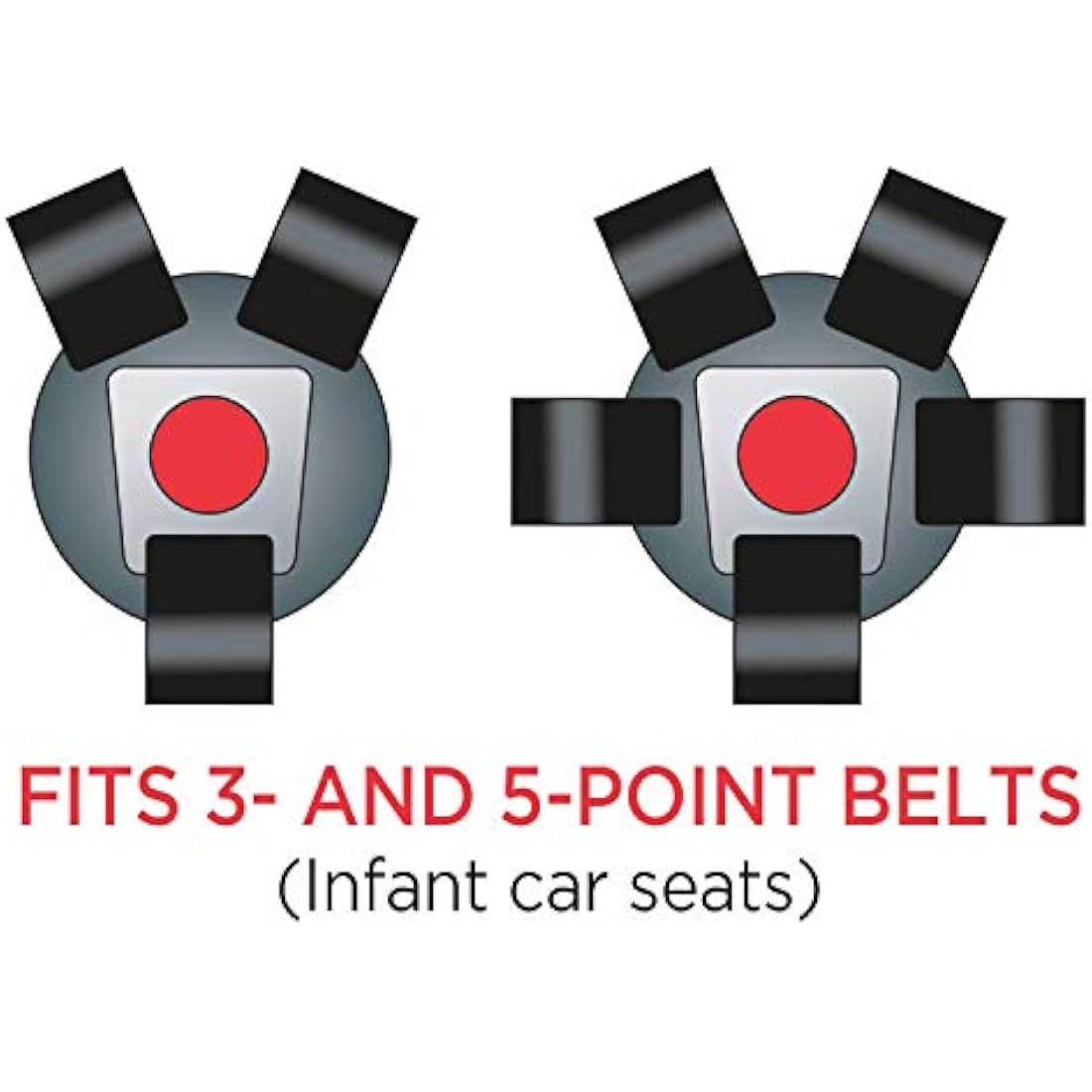 Dooky Car Seat Belt Pads, Harness Strap Pads for Baby's Protection, Universal Size Suitable for 3- and 5-Point Belt System, Group 0+ yrs, 3-Piece Set (2 Shoulder Pads, 1 Crosspiece), Dandelion