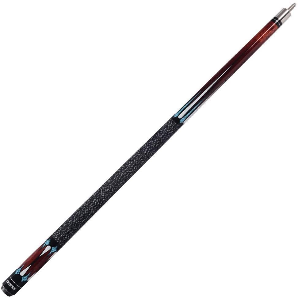 CUESOUL 58 Inch 19 Oz 1/2 Jointed Maple Billiard Pool Cue (CSTB005U)
