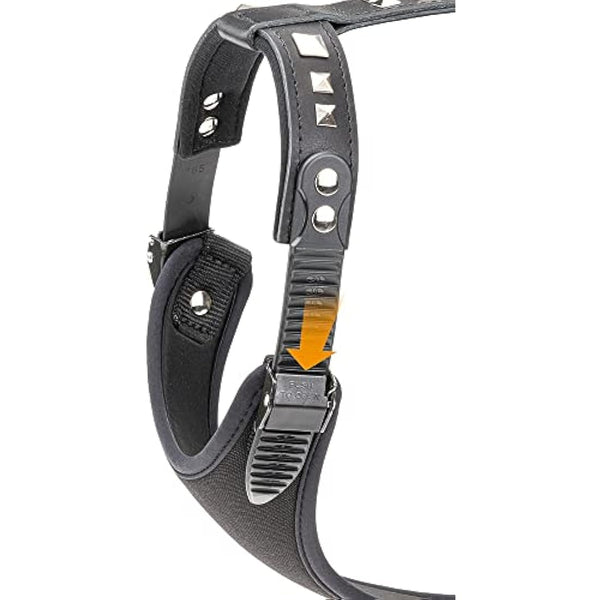 Ferplast Giotto Luxor Dog Harness, 50-70 cm/ 75-95 cm, Black