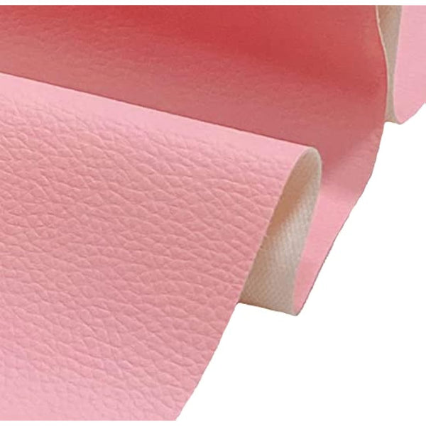 A-Express Grained Faux Leather Fabric Waterproof Heavy Duty Leatherette Vinyl Leathercloth Upholstery Textured Material - Light Pink Half Metre 50cm x 140cm