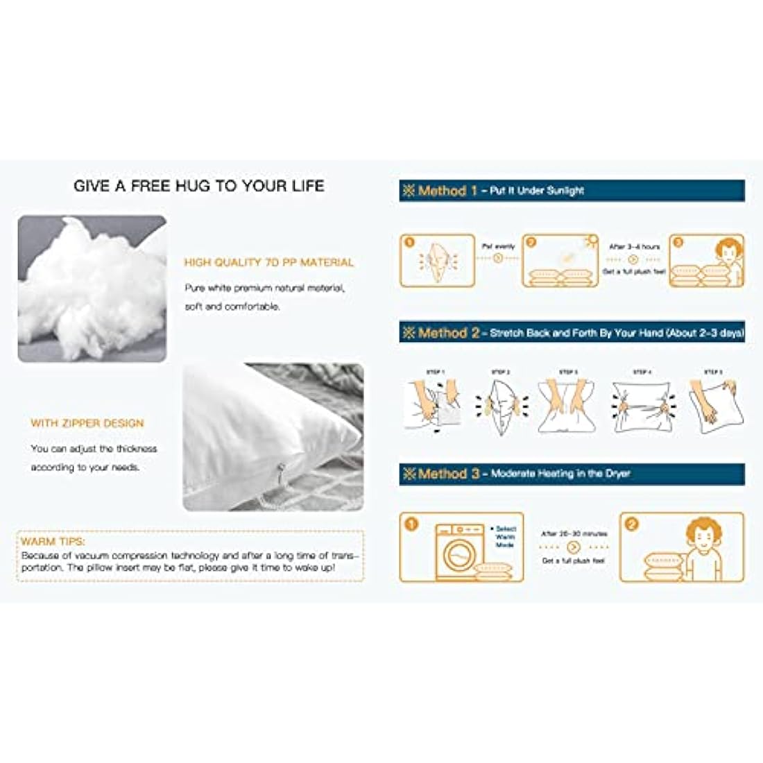 JOTOM Outdoor Cushion Inserts 45x45cm Waterproof Premium Cushion Inner Pads 18"x18" Pillows Filling Set of 4 Decorative Square Pillow Inserts Sofa Pillow Stuffer Patio Garden Blench Couch Bed Cushions