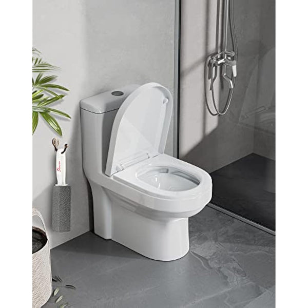 MARYTON Pumice Stone with Handle for Cleaning Toilet Bowl Ring and Hard Water Stains Pack of 2 (Gray)