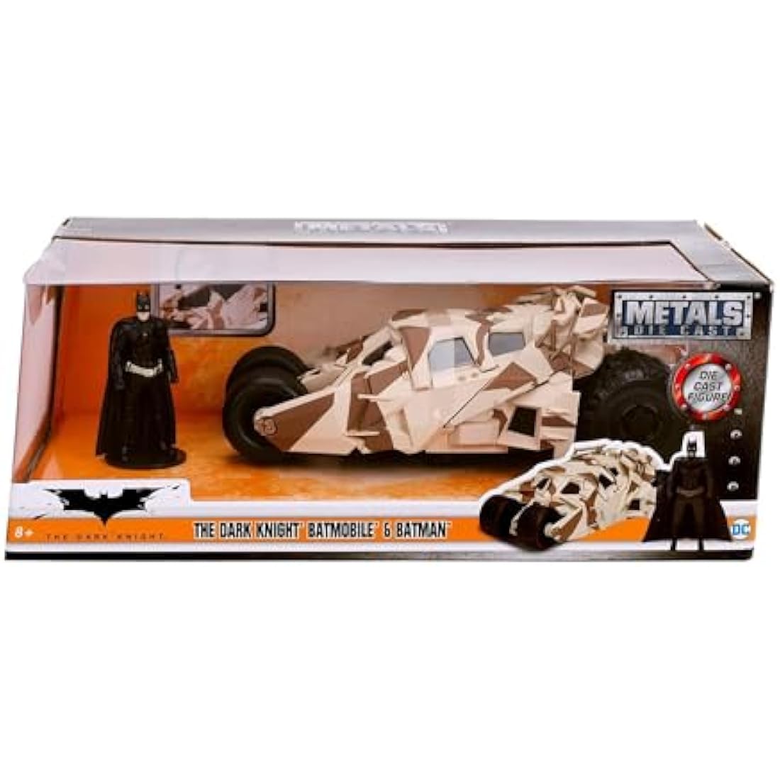 Jada Toys Tumbler Camo Batmobile Highly Detailed 1:24 Model Car with Batman Figure, Cockpit and Doors Can Be Opened with Wheel