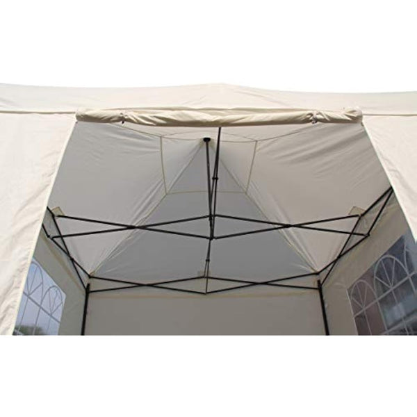 All Seasons Gazebos 2.5 x 2.5m Heavy Duty, Fully Waterproof Pop up Gazebo With 4 Side Walls (Cream)