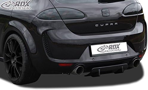 RDX Racedesign Rear bumper skirt 'Diffusor U-Diff' compatible with Seat Leon (1P) 2005-2012 (PU)