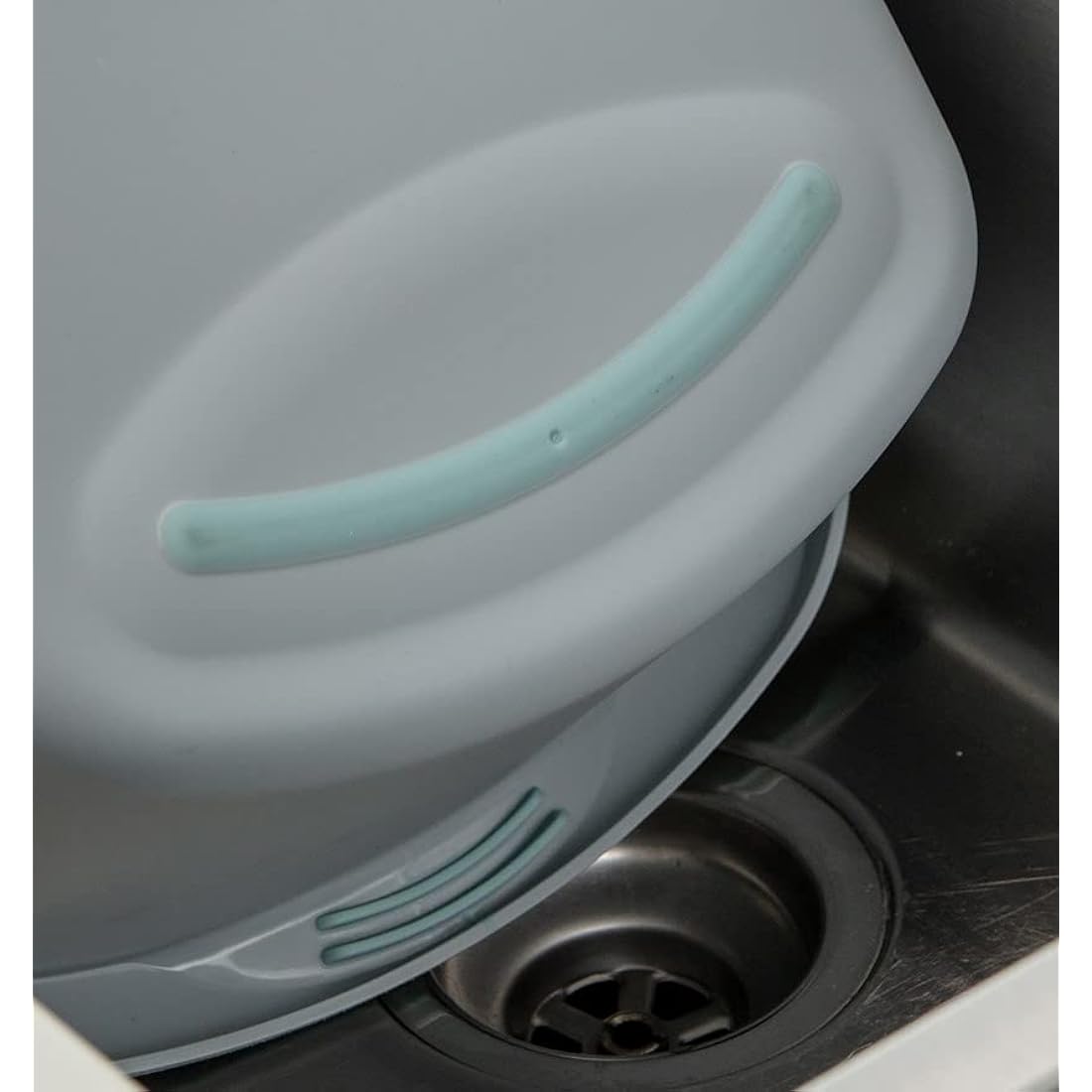 Addis Premium Soft Grip Large Rectangular Washing Up Bowl, 9.5 litre, Tranquil Haze