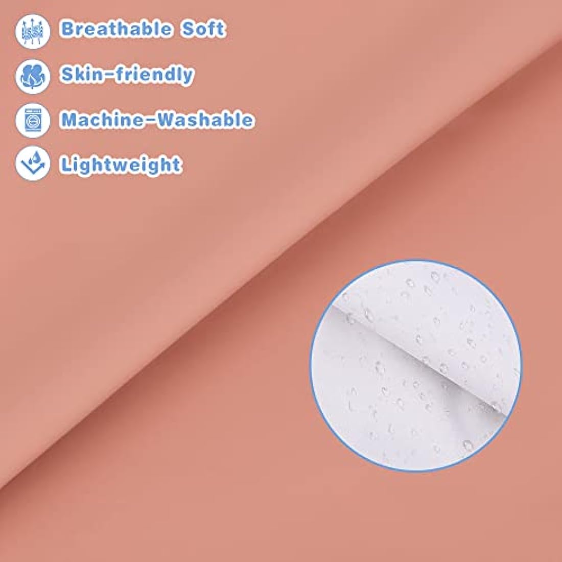 Vicloon Baby Weaning Bibs, PU Feeding Bibs With Long Sleeves, Waterproof Toddler Bibs Easy to Clean, Suitable for Babies From 6 Months to 12 Months