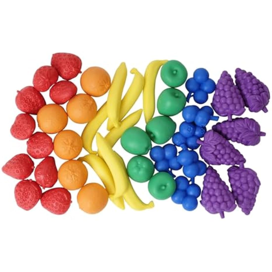 a2bsales Sorting Counters Starter Packs - Early Learning & Motor Skills Maths Toy - SEN Montessori (Fruit - 24 Pk)