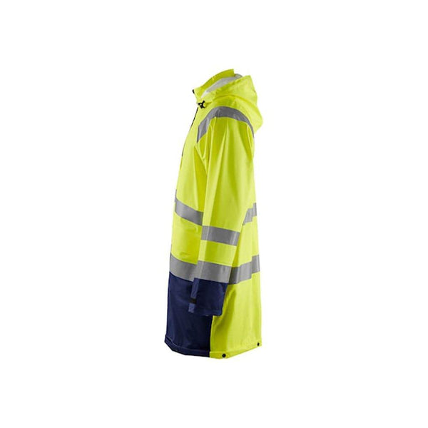 Blaklader 4324 Long Length Waterproof Rain Jacket Hi-Vis Level 1