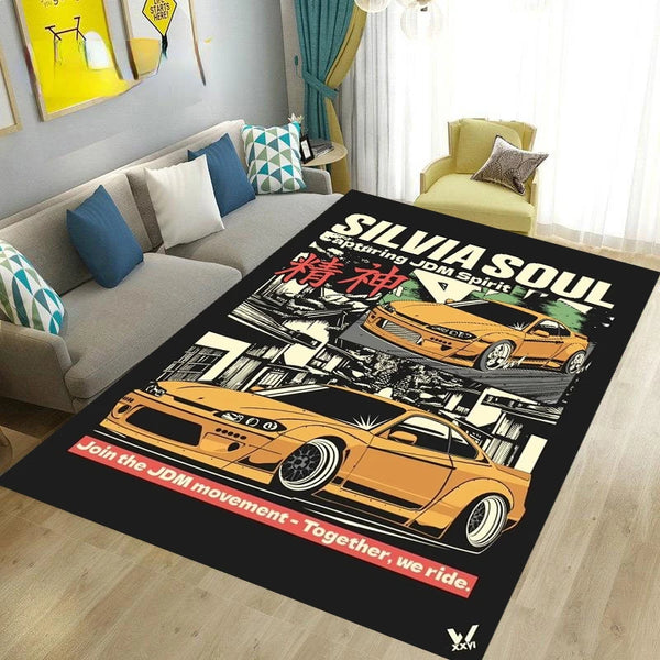 Entrance Mats JDM GTR Cool Racing Car Welcome Carpet Bedroom Bathroom Hallway Kitchen Carpet Non-Slip Living Room Rug Home Decor