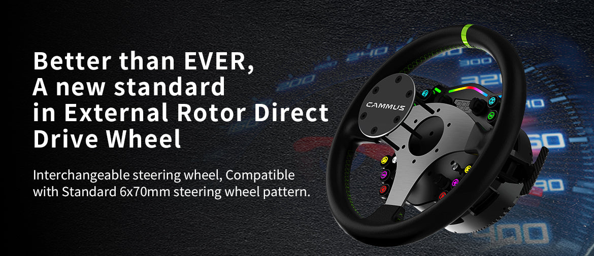 CAMMUS C12 New Model (2025) Direct Drive Racing Sim Simulator Steering Wheel PC