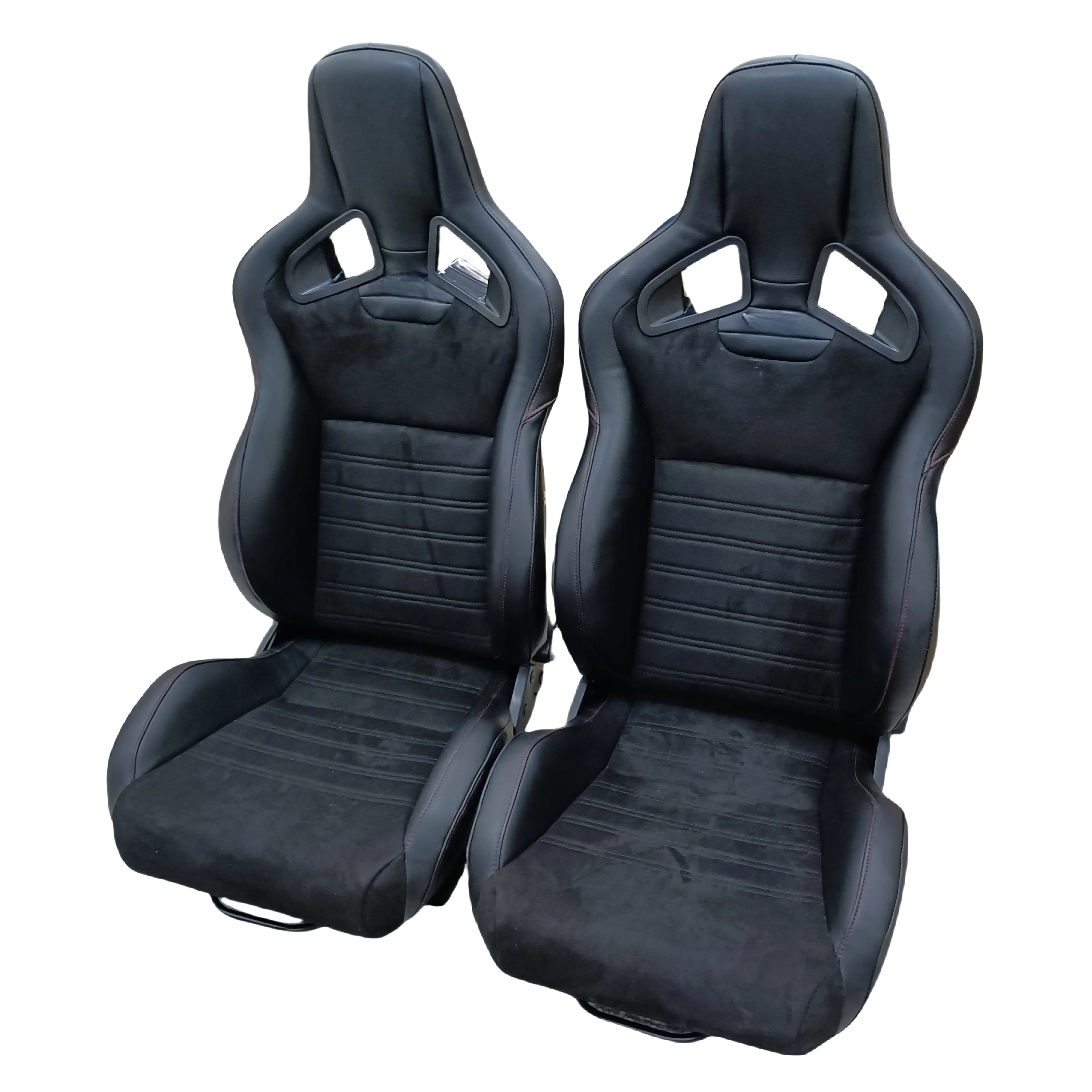 JBR1039R  JIABEIR Newest Adjustable PVC Leather Universal Racing Suede Car Seats Color Customized