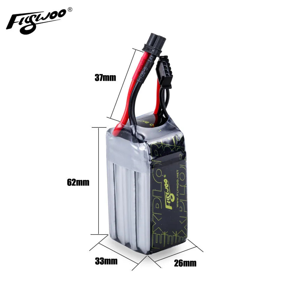 Explorer 900mAh HV 15.2V 80C 4S1P Lipo Battery Pack - XT30