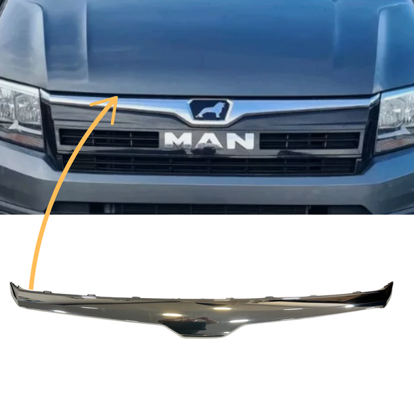 For Man TGE Badgeless Grille Trim – Chrome | Premium Front Grille Upgrade for MAN TGE Van
