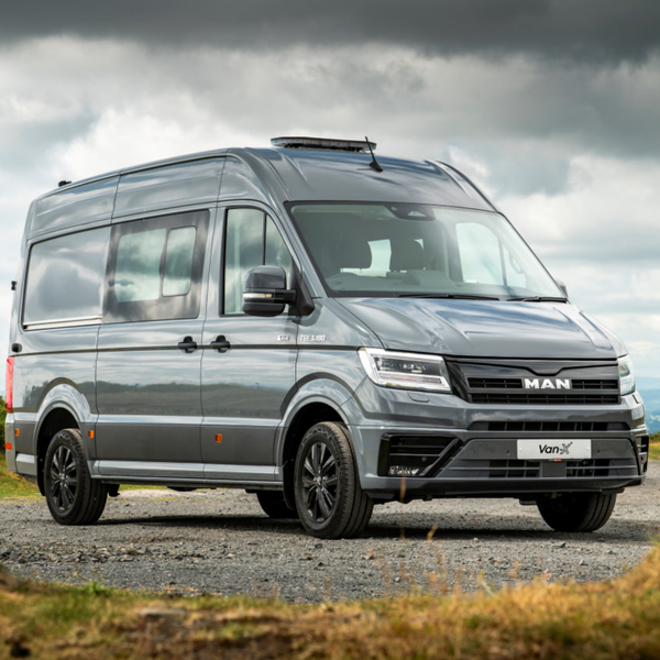 For Man TGE Badgeless Grille Trim – Gloss Black | Premium Front Grille Upgrade for TGE Van