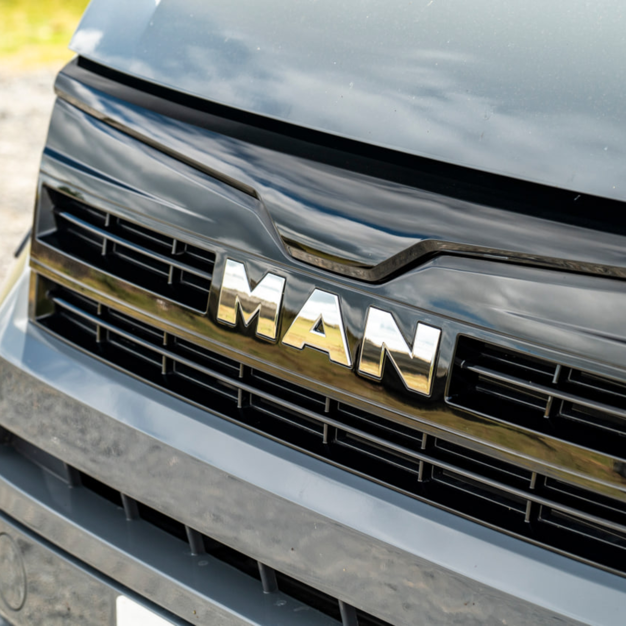 For Man TGE Badgeless Grille Trim – Gloss Black | Premium Front Grille Upgrade for TGE Van