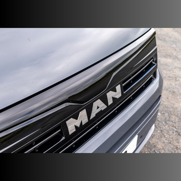 For Man TGE Badgeless Grille Trim – Gloss Black | Premium Front Grille Upgrade for TGE Van