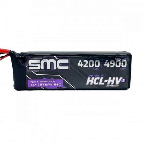 SMC HCL-HV2 Flight 7.4V/2S-4900mAh-90C LiPo Battery