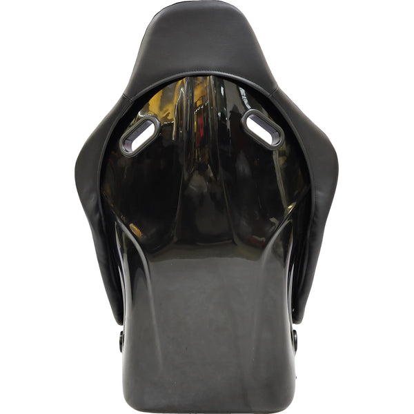 JBR SINGLE (x1) Large Universal Bucket Seat Strong Fiberglass & PVC Leather Racing Seats W/Side Mounting And Double Slider