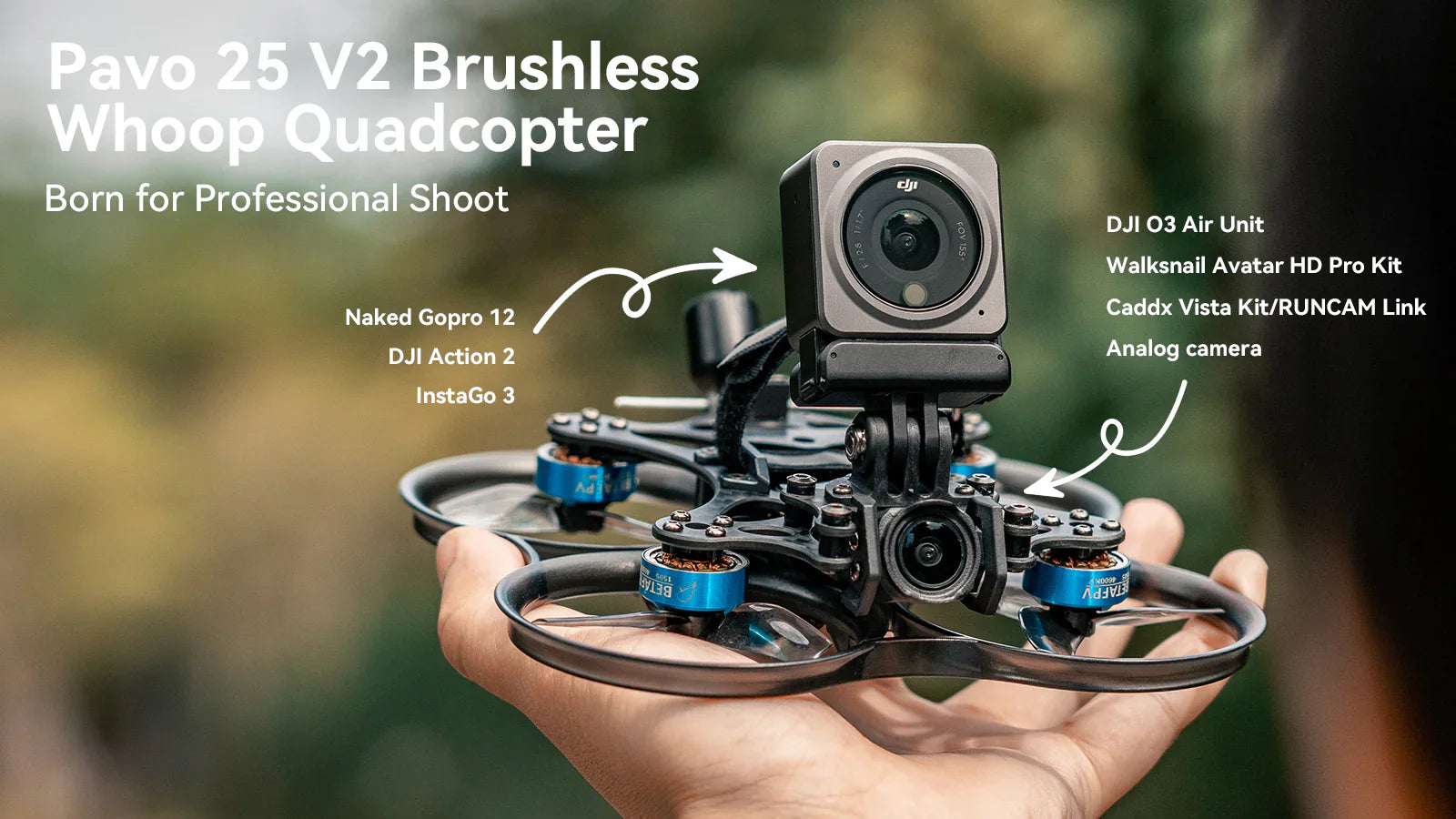 BetaFPV Pavo25 V2 Brushless Whoop Quadcopter