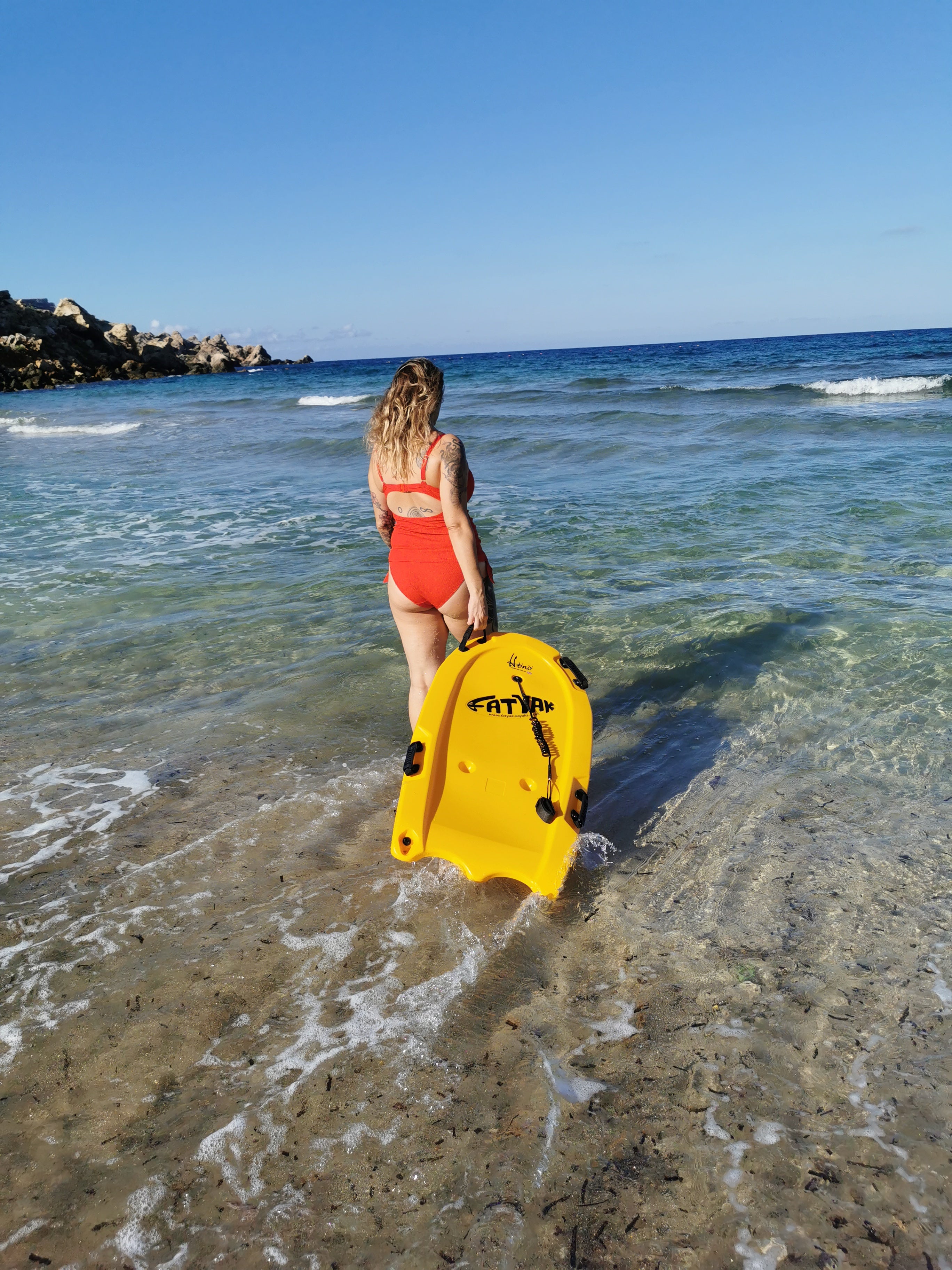 Hönö Bodyboard | Plastic Neutral | Yellow | Wave Ready