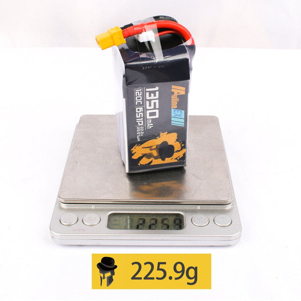 AuLine 1350mAh 6S 22.2V 120C XT60 Lipo Battery