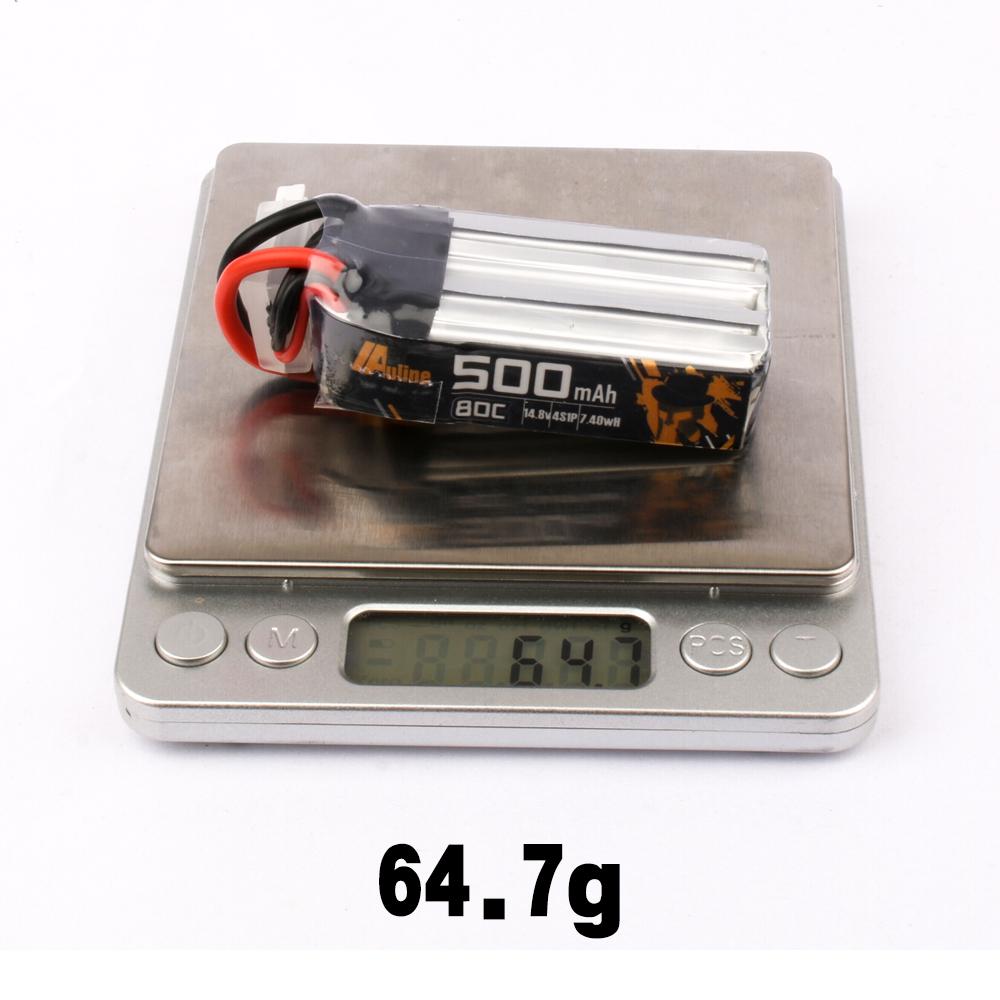 AuLine 500mAh 4S 14.8V 80C XT30 Lipo Battery - (2 pack)