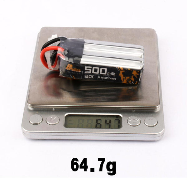 AuLine 500mAh 4S 14.8V 80C XT30 Lipo Battery - (2 pack)