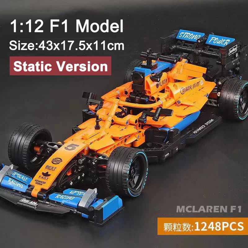 High-tech Building Blocks F1 Formula 1 Remote Control Super Speed Racing Model Rc Car Kid Toys and Moc Updated accessory package