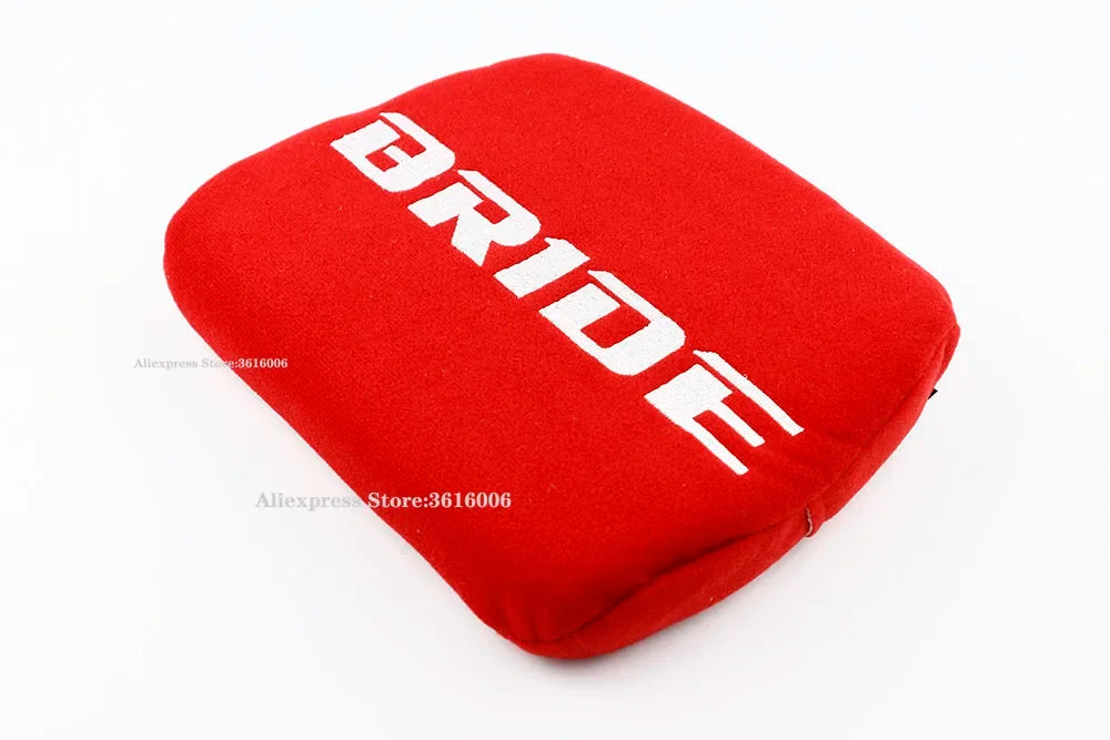 1X JDM BRIDE RECARO Headrest Tuning Pad For Head Rest Cushion Car Bucket Racing Seat