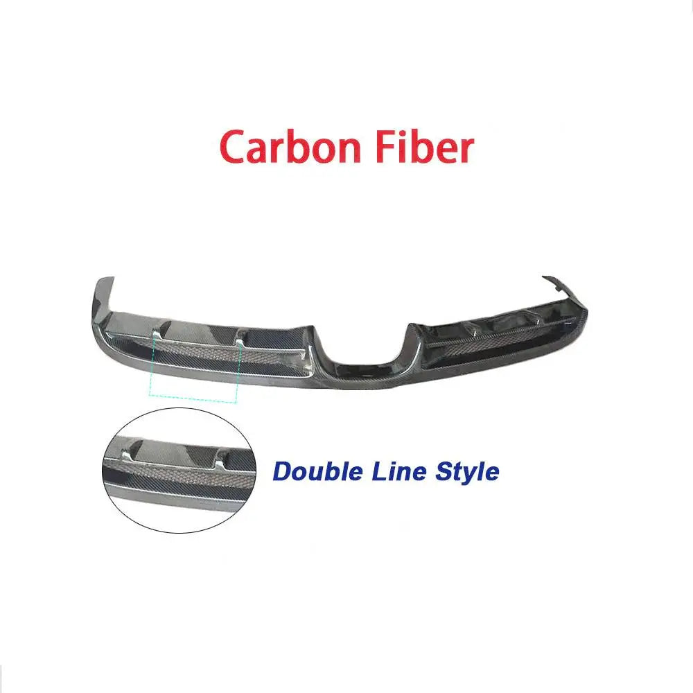 For Porsche Cayman Boxster 981 2013 2014 2015 Real Car Carbon Fiber Trunk Bumper Rear Lip Diffuser Splitter Protector Cover