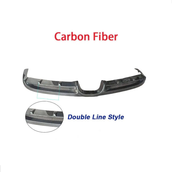 For Porsche Cayman Boxster 981 2013 2014 2015 Real Car Carbon Fiber Trunk Bumper Rear Lip Diffuser Splitter Protector Cover