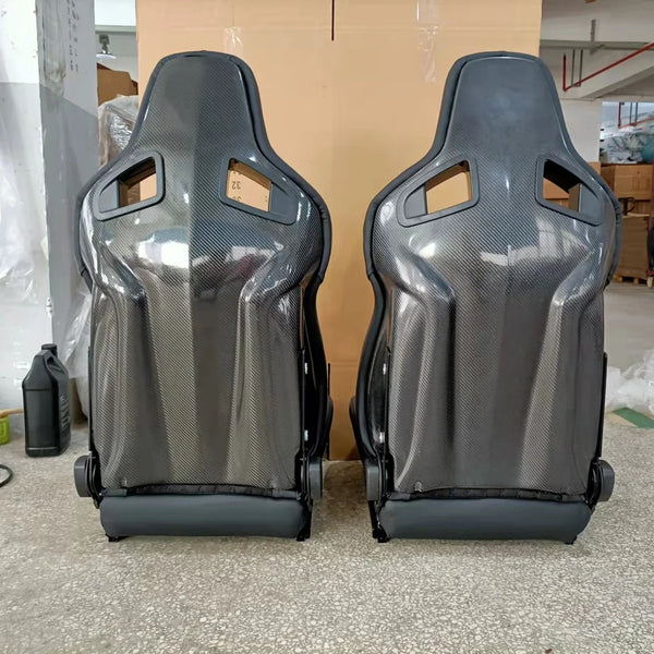 1039R Fiberglass Carbon Fiber Back Bucket Car Sim Racing Seats