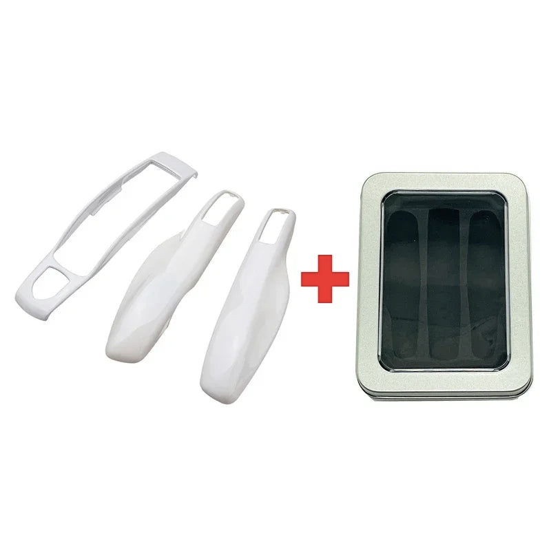 3Pcs Car Smart Remote Key Case Fob Cover Shell for Porsche Panamera Spyder Carrera Macan Boxster Cayman Cayenne 911 970 981 991