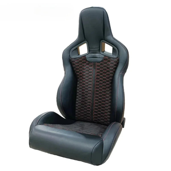 1039R Fiberglass Racing Adjustable VR Leather Fabric Car Vehicle Seats