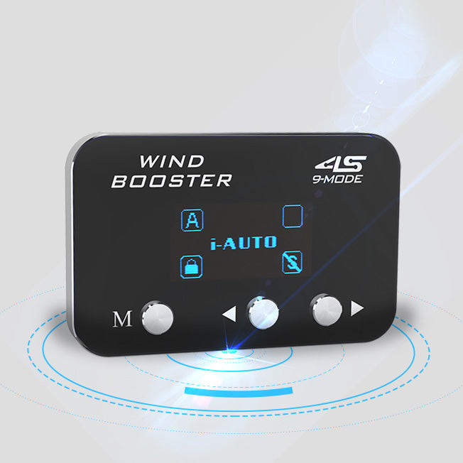 WINDBOOSTER 4S OBD Acceleration Performance Throttle Controller & Pedal Remap - Utilising Chip Tuning / Electronic Engine Tuning - Econ / Sport / Sport+ / Race Modes - OLED Display