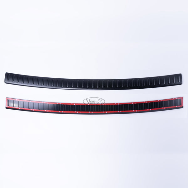 For VW T6 Transporter Multivan Barndoor Plastic Rear Bumper Protector in Black