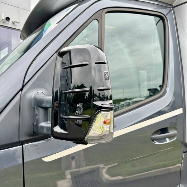For Mercedes Sprinter Dodge 906 Gloss Black Wing Mirror Cap Covers – Durable, Stylish Protection