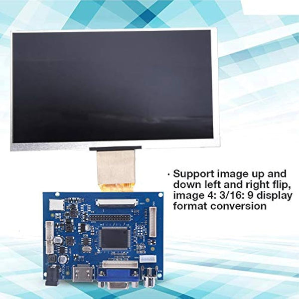 Hilitand TFT LCD Display HDMI VGA Monitor Screen Kit 7 Inch 1024 * 600 Compatible 3/2