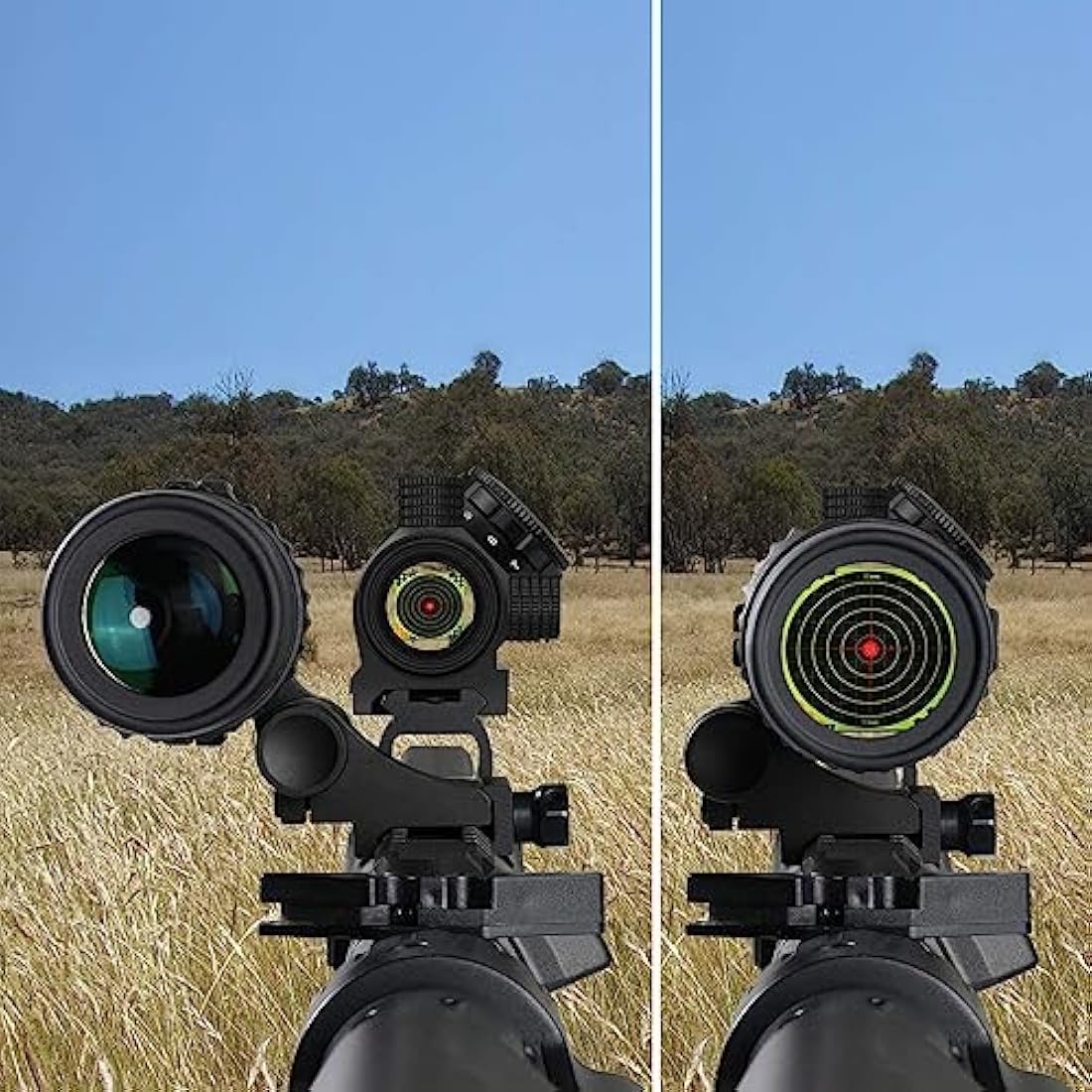 Feyachi M36 1.5X - 5X Red Dot Sight Optics Magnifier