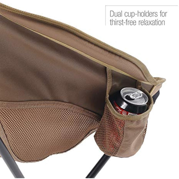 Helinox Savanna High-Back Collapsible Camp Chair, Coyote Tan