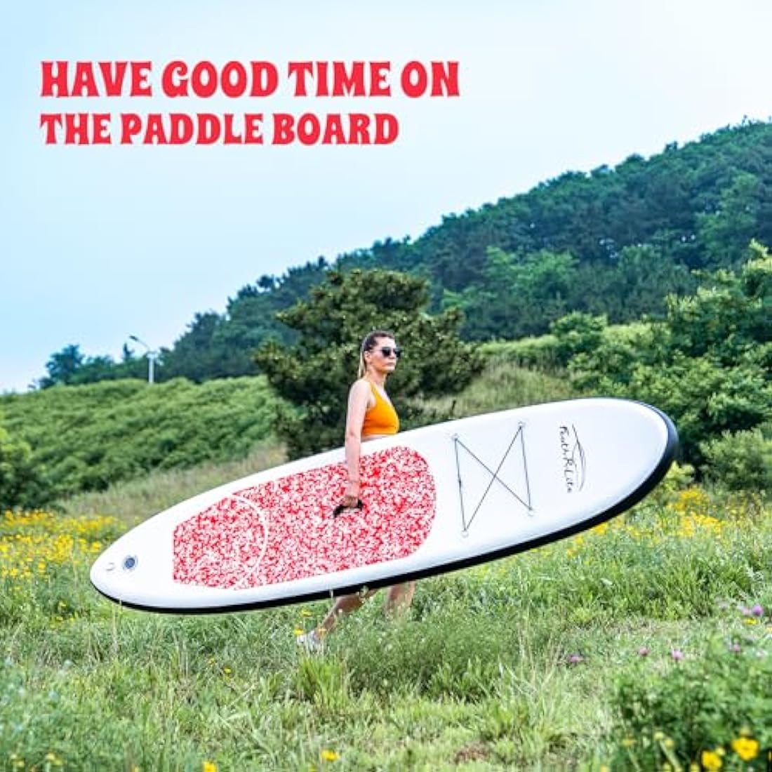 FEATH-R-LITE 10' &11' Inflatable Ultra-Light Stand Up Paddle Board for All Skill Levels Included with SUP, Adj Paddle, Pump, Backpack, Leash